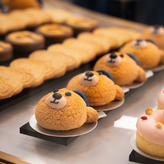 'G베어 카페'의 사랑스러운 디저트 라인업.