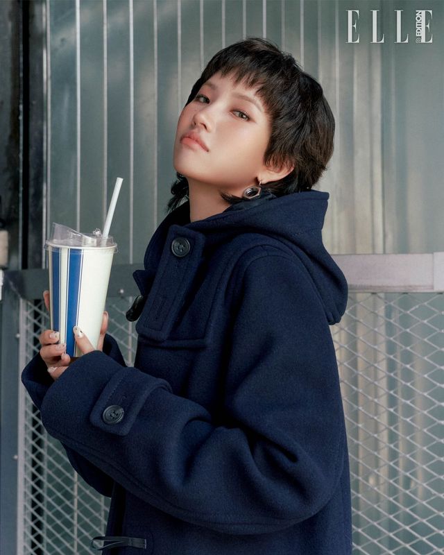 울 더플 런웨이 코트, 박스 랜치 싱글 이어링, 너트 볼트 싱글 이어링은 모두 Coach.