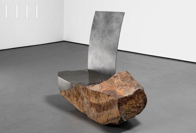 Won Min Park, ‘Stone & Steel Bench’(2025). 