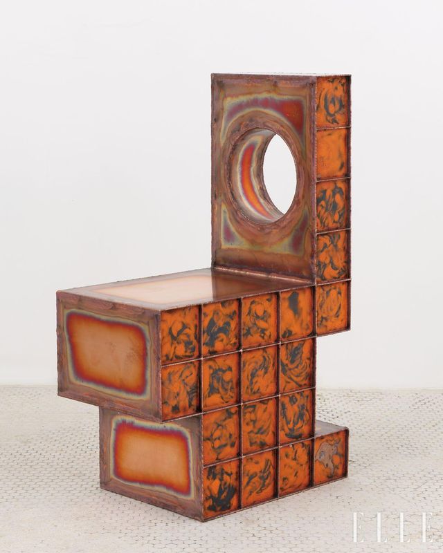 Kwang Ho Lee, ‘Copper Enamel Chair’(2022).