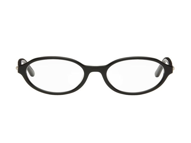 Bonnie Clyde 하트 모양의 메탈 장식이 귀여운 검정 뿔테 안경.