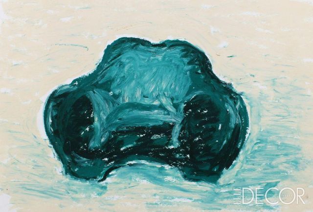  〈아상블라주 8〉의 일부인 ‘구미 암체어(Gummy Armchair)’ 드로잉. 