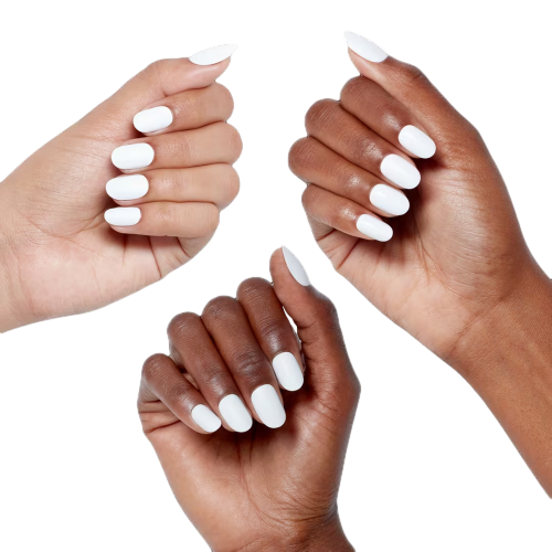 xPRESS/On Short Solid Color Press On Nails (Alpine Snow)