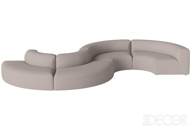 1970년대 이탈리아 디자인을 연상시키는 앵글 모듈러 소파는 덴마크 디자인 스튜디오 세이 후스(Says Who)와의 협업으로 탄생했다. 