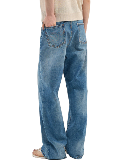 Wide Leg Denim Pants 5color