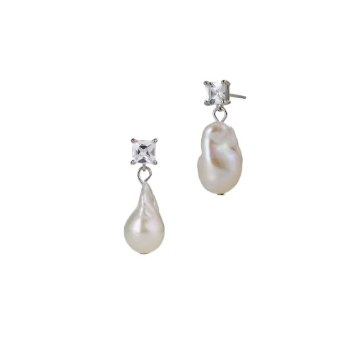 바로크 진주 드롭 이어링