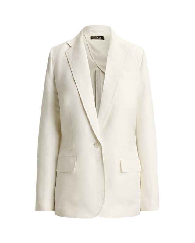 리넨 블렌드 트윌 블레이저