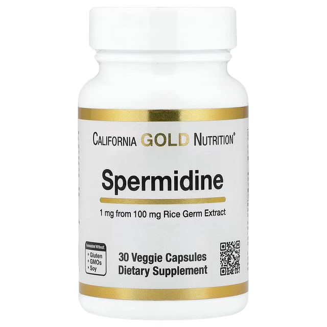 스페르미딘, 쌀배아추출물, 1mg, 베지 캡슐 30정