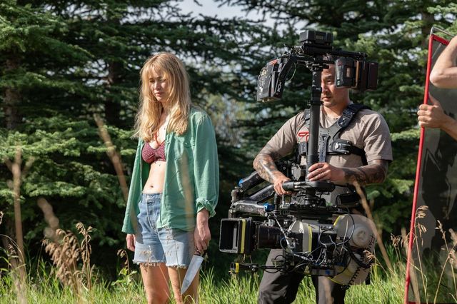 영화 〈다이 마이 러브〉 촬영 현장