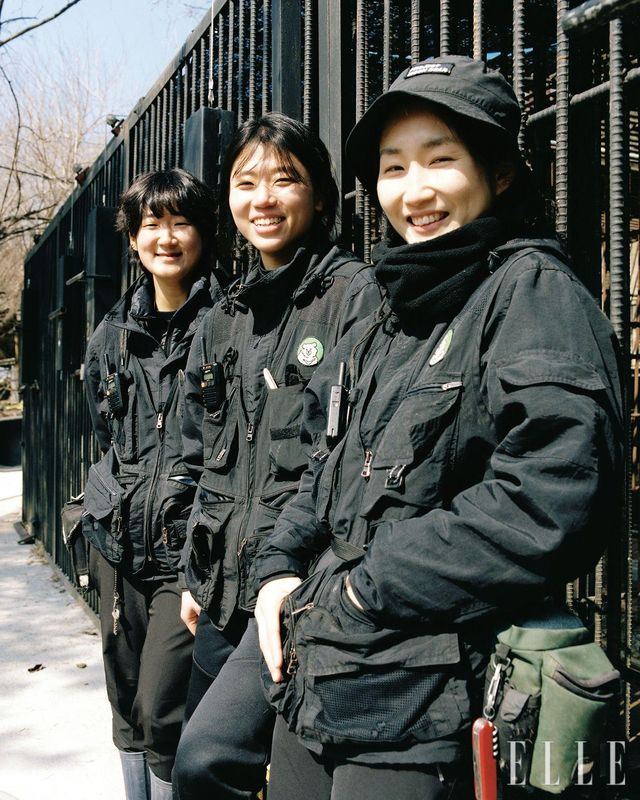 (왼쪽부터) 곰 보금자리 프로젝트 화천 현장을 지키는 조아라, 강지윤, 도지예 활동가. 