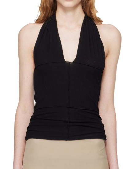 Black Cinder Halter Top
