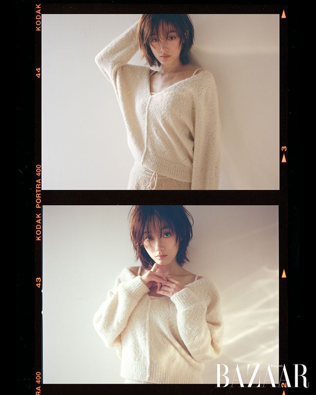 니트, 쇼츠는 Loro Piana.