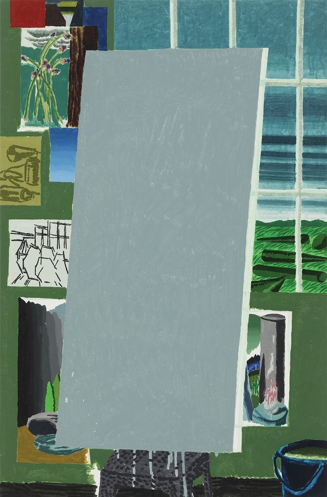 전현선, 〈비어 있는 그림〉, 2022, Watercolor on canvas, 80.5x53cm.