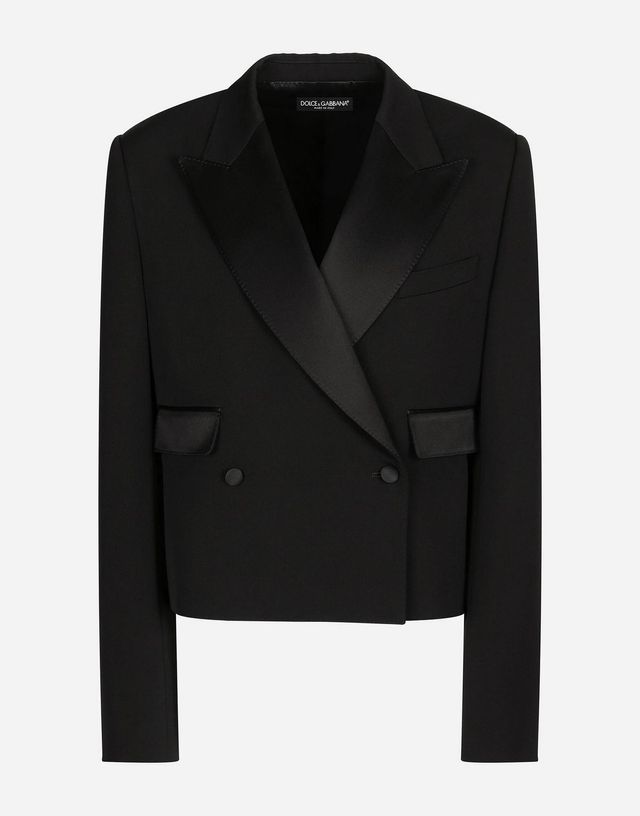 카라가 포인트 된 블랙 재킷, DOLCE & GABBANA 4백85만원.