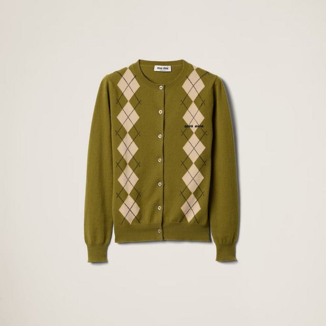 MIU MIU 캐시미어 니트 카디건, 2백 8십만원. 