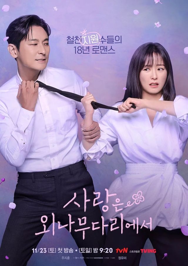 tvN 새 토일드라마 〈사랑은 외나무다리에서〉 포스터