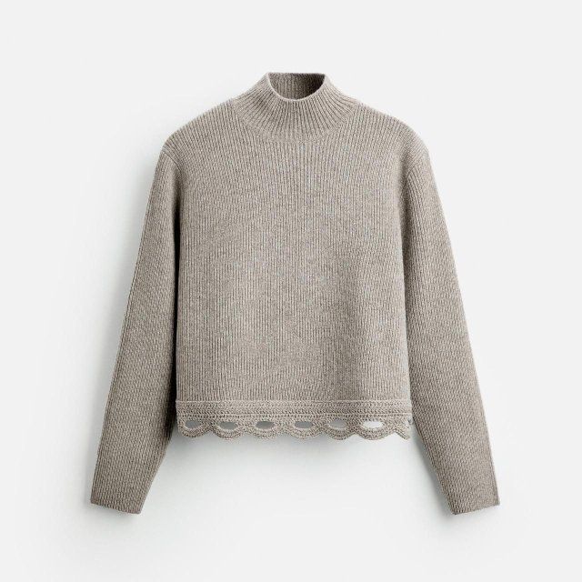 ZARA 크로셰 피니시 스웨터 x NANUSHKA 18만9천원