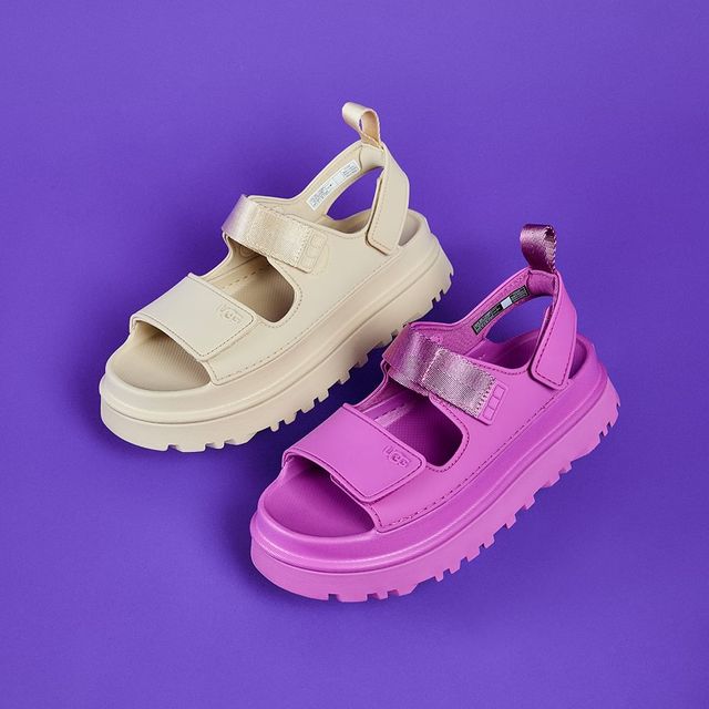 UGG, 골든글로우 플랫폼 스트랩 샌들(골든글로우) 17만 8천원