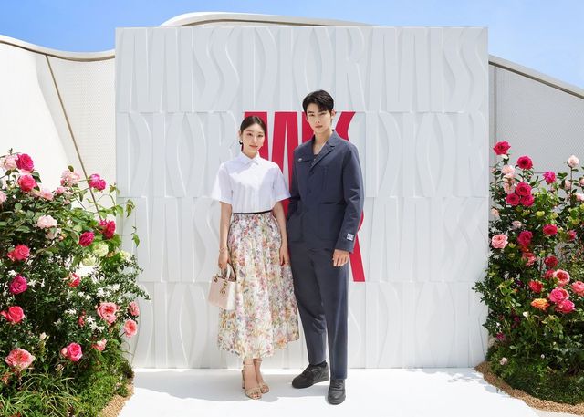 청담동에 위치한 하우스 오브 디올에서 열린 프레젠테이션에 참석한 김연아, 차은우. 