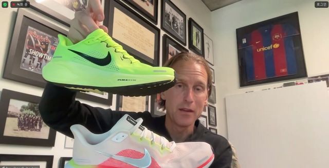 6월초, 나이키 풋웨어 혁신 담당 부사장 토니 빅넬과 함께한 페가수스 론칭 줌 미팅. 