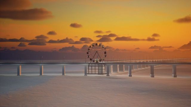 서도호, 〈다리 프로젝트〉, 2024, 애니메이션, 단채널 비디오, 사운드, 약 24분. 사진: 정태수. 작가, 리만머핀(뉴욕, 서울), 빅토리아 미로(런던, 베니스), 코오롱스포츠 제공. © 서도호.