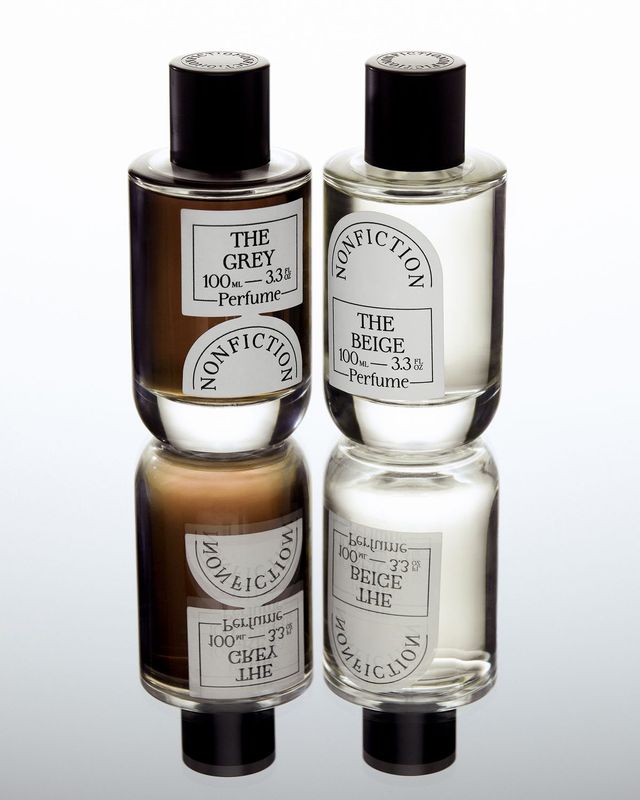 NONFICTION 더 베이지, 더 그레이 오드 퍼퓸 100ml 21만8천원. 30ml 10만8천원. 