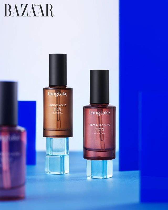 Longtake 헤어 오일 샌달우드, 블랙티앤피그 40ml 각 2만3천원 