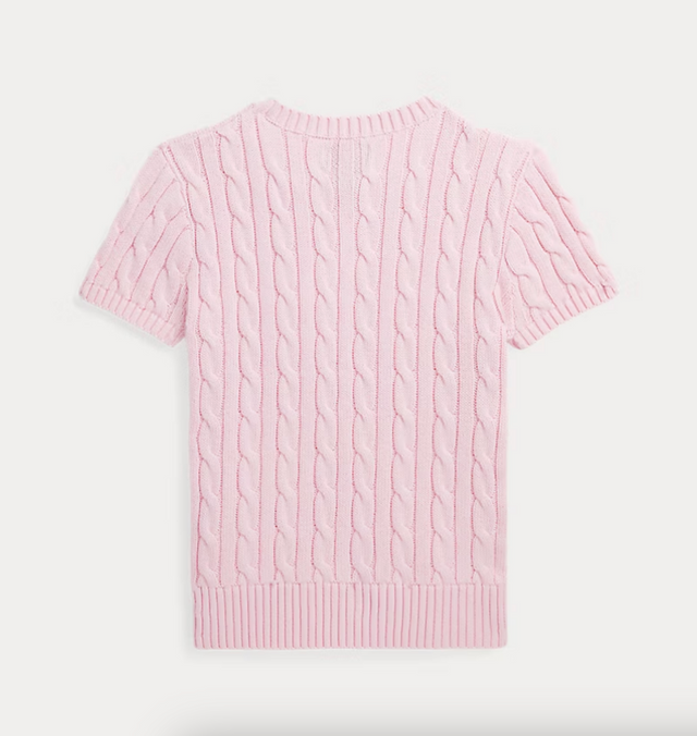 Ralph Lauren 케이블 니트 코튼 숏 슬리브 스웨터 12만9천원