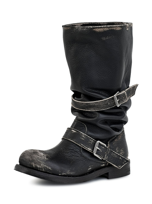 슬라우치 롱 부츠