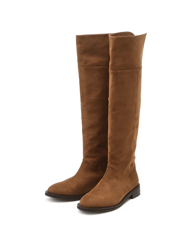 스웨이드패브릭 더블에이 롱부츠