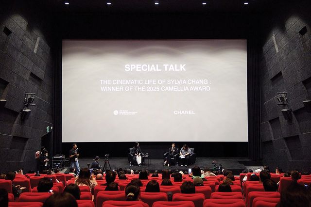 영화의전당 소극장에서 ‘실비아 창의 영화와 삶’이라는 주제로 열린 2025 까멜리아 수상자 스페셜 토크 현장. 