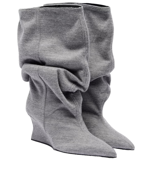 드레이프 앵클 부츠