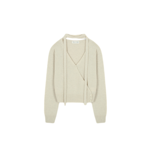 타이 세트 라쿤 랩 가디건