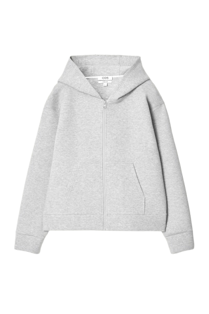 오버사이즈 스쿠버 저지 집업 후디