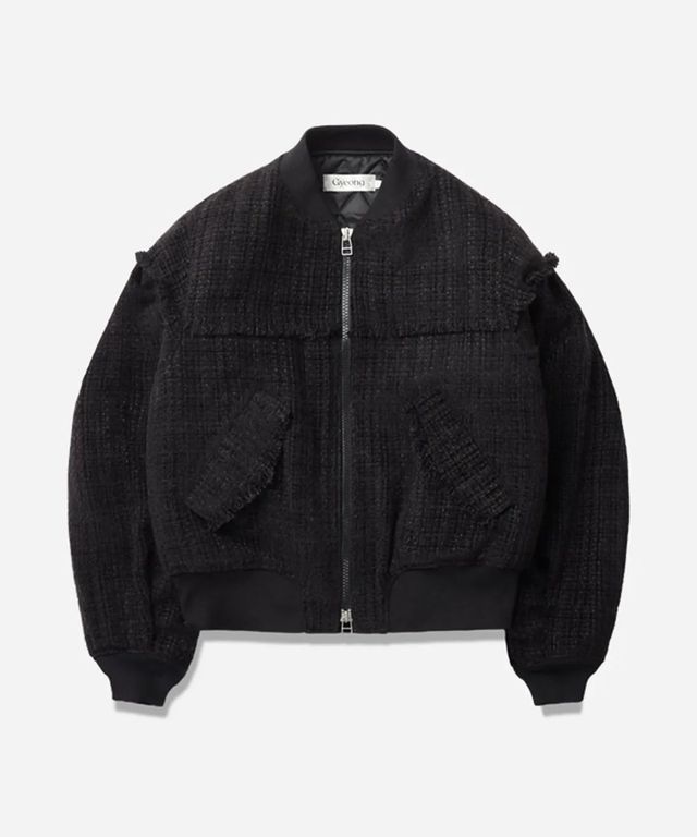 Gyeong 트위드 봄버 재킷 블랙, 48만9천원