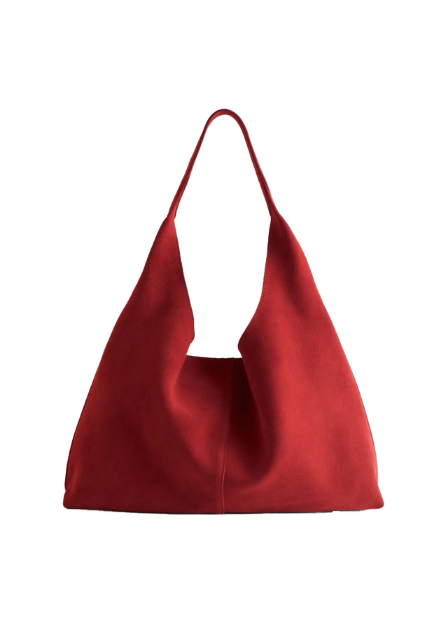 라지 스웨이드 토트 백