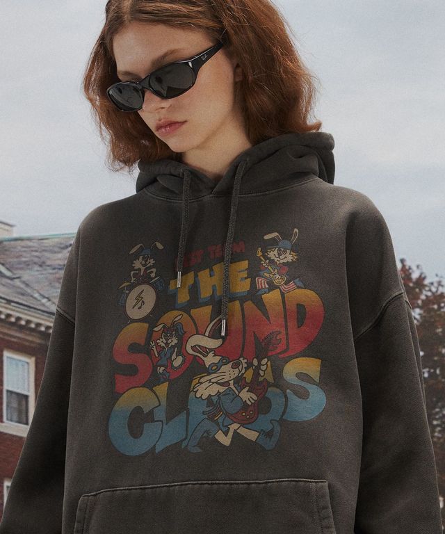 사운드 클라우드 피그먼트 후드티 스모크 블랙 5만 2천원