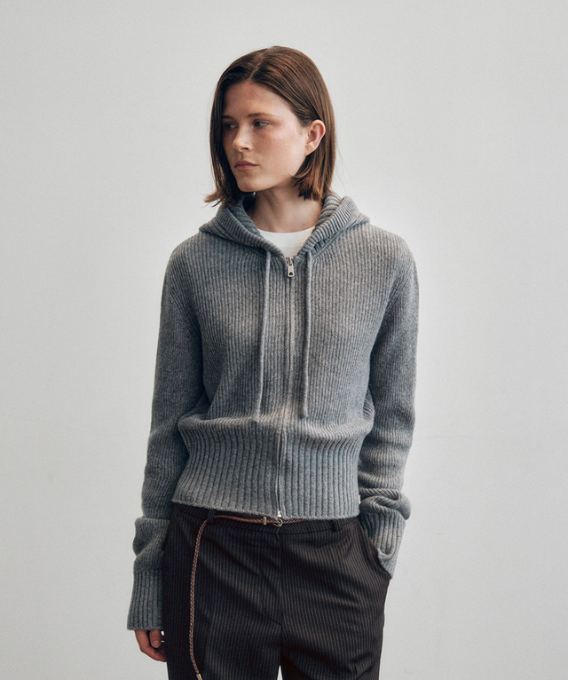 울 후디드 집업 7만원대