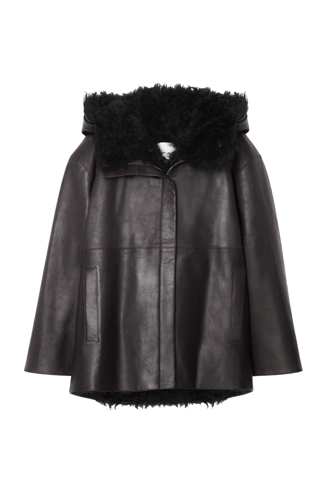 시어링 라이닝 나파 후드 재킷