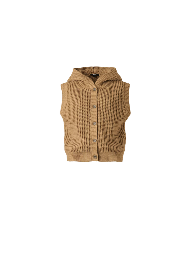 와플니트후드베스트