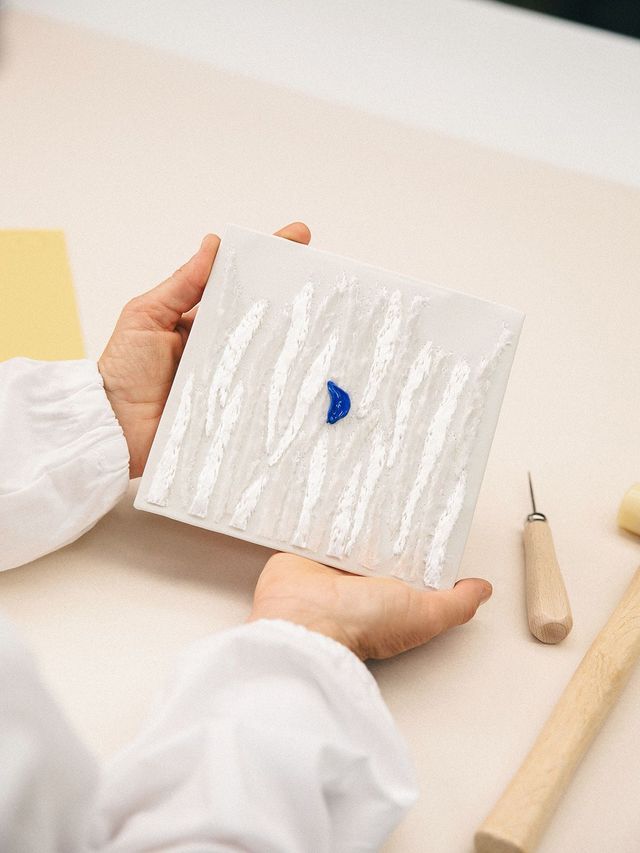 메티에 다르(Métiers d’Art)적 접근방식으로 구현한 이우환 작가의 작업. ⓒ Federica Livia