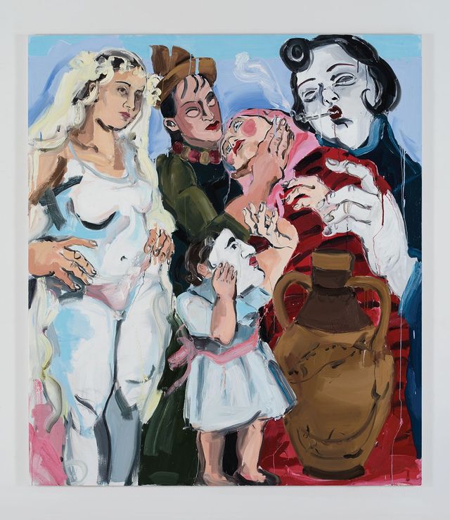 Cristina BanBan, 〈 Multitud〉, 2025, Oil on linen, 247.3x216.9x6.4cm. Courtesy of the artist and Perrotin. Photographer: John Berens