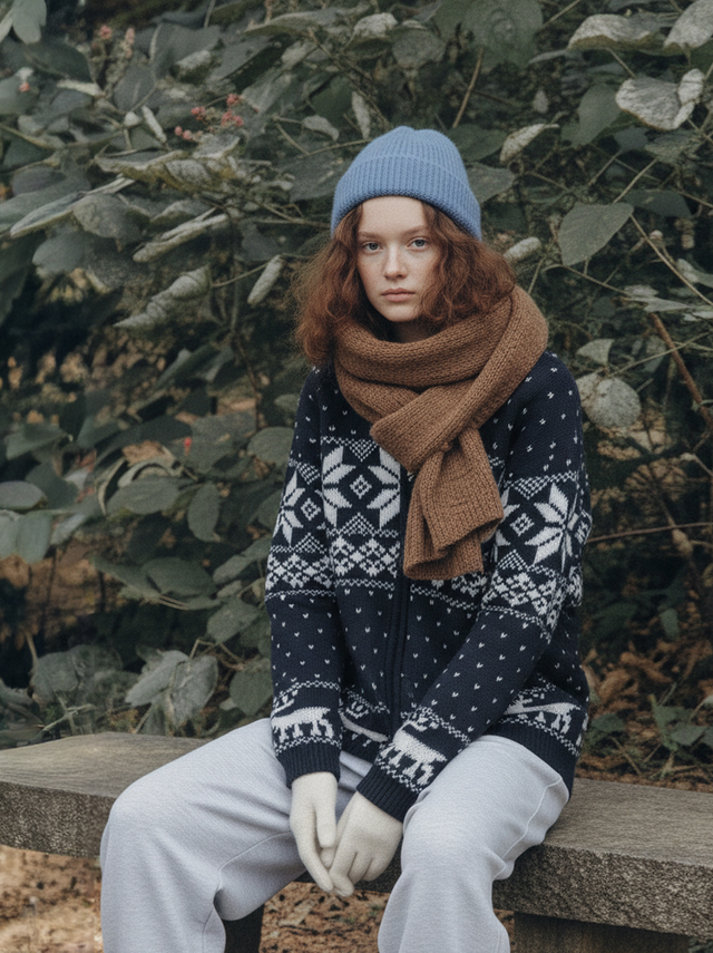 코스에그 유니섹스 노르딕 하이넥 집업 가디건 16만 1천원대