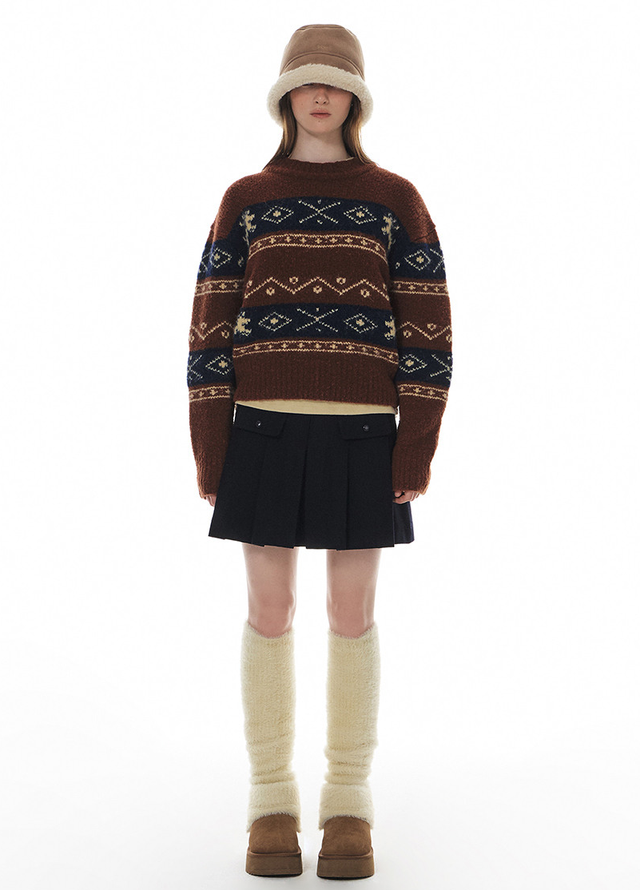 그로브 오슬로 부클 니트 11만원대