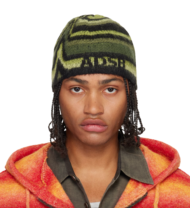 카키 페인트 비니