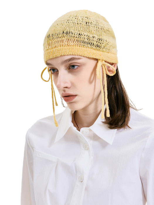 Ribbon Tied Beanie