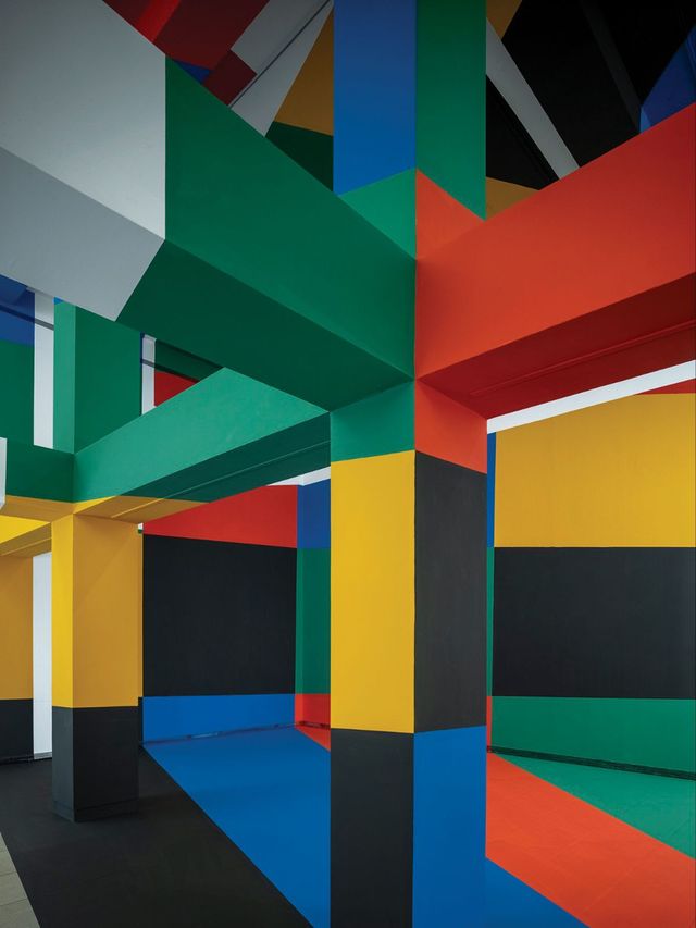 〈서울, 성곡Ⅱ〉 작업을 위한 설치 전경 © 조르주 루스. 성곡미술관 제공