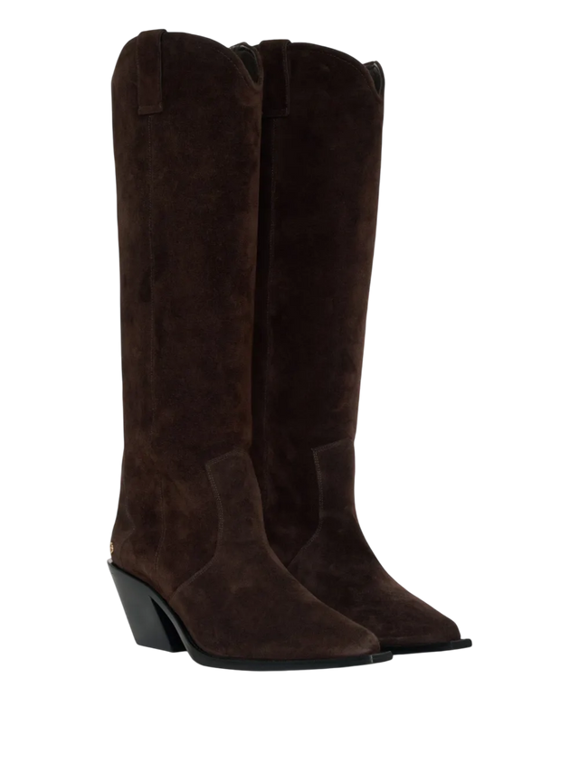 타니아 스웨이드 롱 부츠 70mm