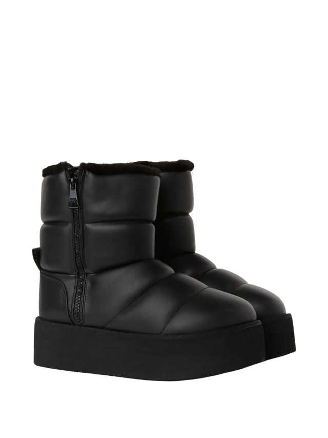 패딩 지퍼 부츠