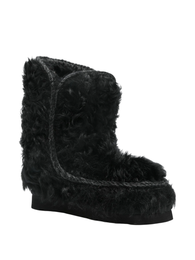 브러시드 이펙트 앵클 부츠